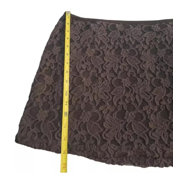 NWT GAP Skirt, Dark Gray Cotton Lace Floral Print Career Casual RETAIL $45, 10 - Picture 8 of 11